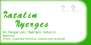 katalin nyerges business card